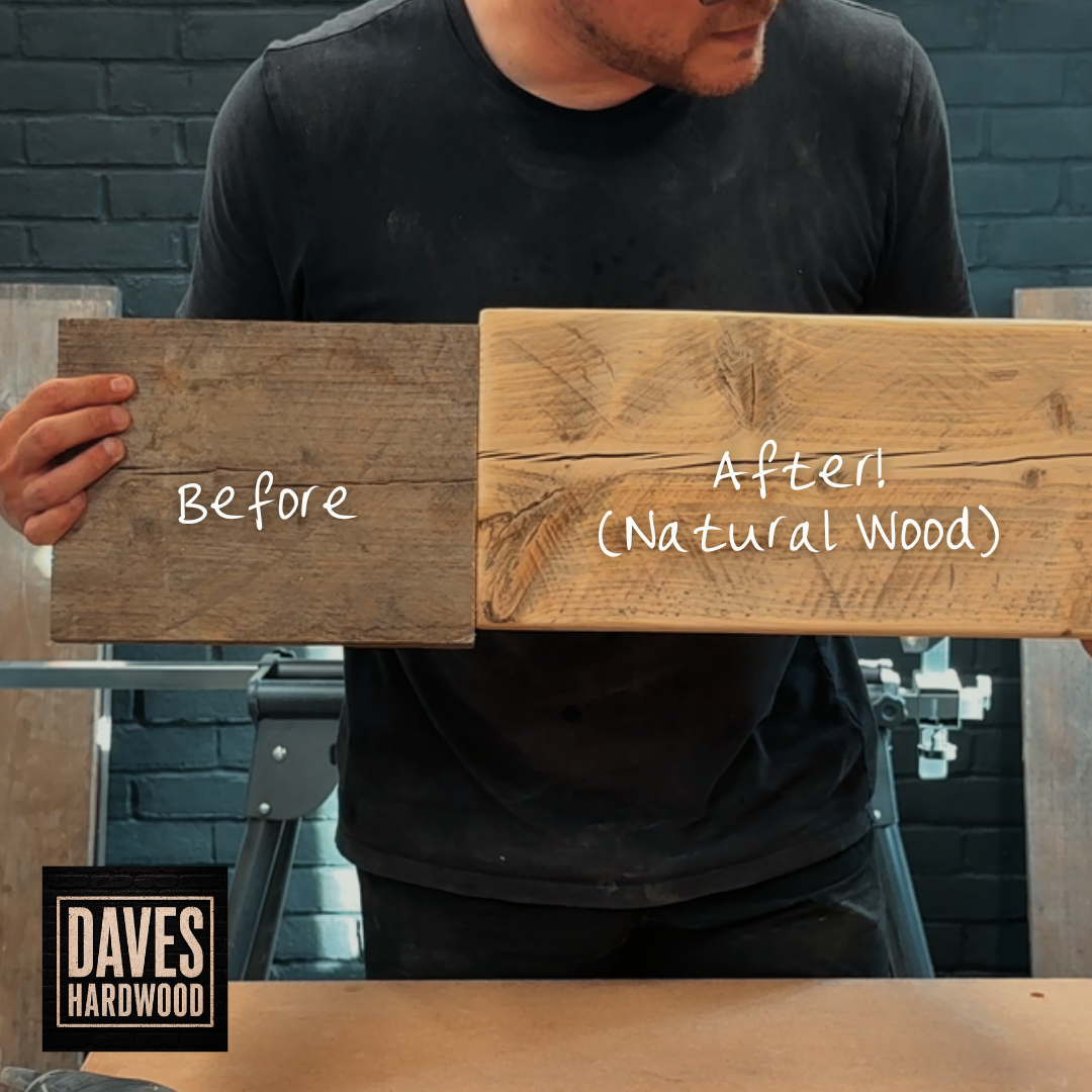 Handmade Solid Wood Rustic Wall Shelf with Brackets | Approx. 23cm Deep x 4cm Thick