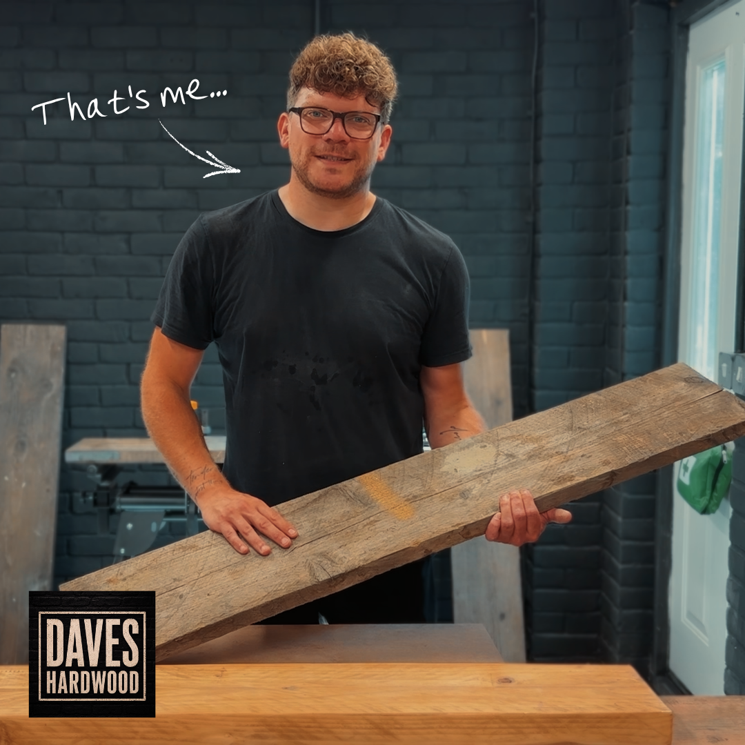 Handmade Solid Wood Rustic Wall Shelf with Brackets | Approx. 23cm Deep x 4cm Thick