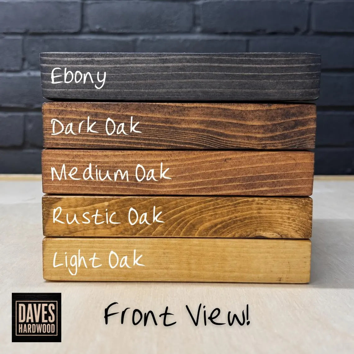 Handmade Solid Wood Rustic Wall Shelf with Brackets | Approx. 23cm Deep x 4cm Thick